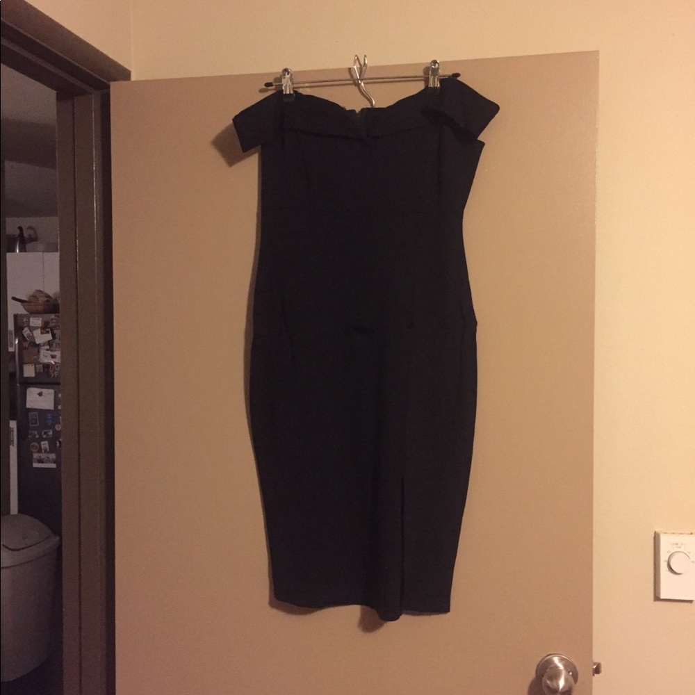 Black Off the Shoulder Dress